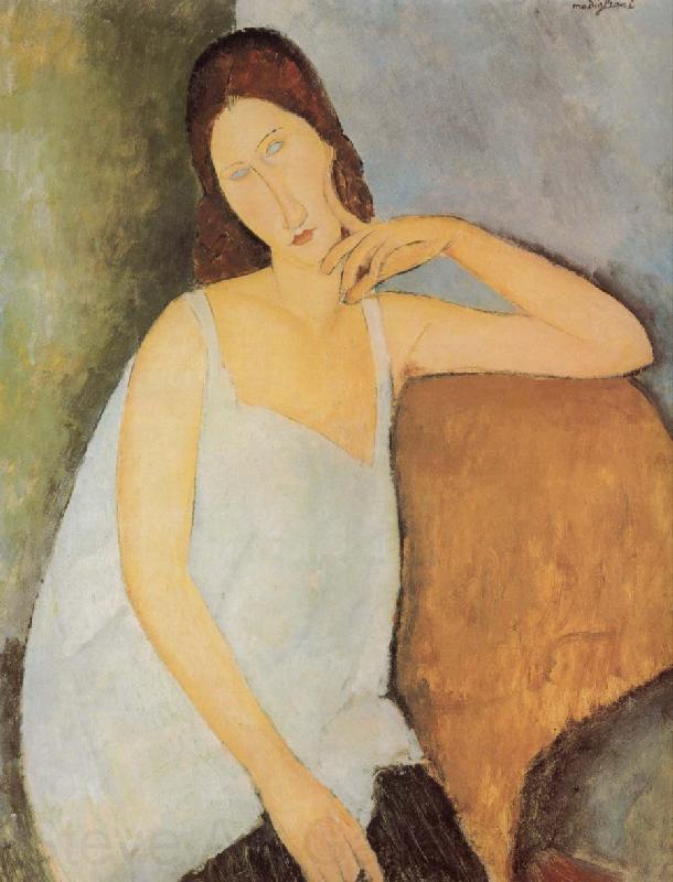 Amedeo Modigliani Portrait of Jeanne Hebuterne Spain oil painting art